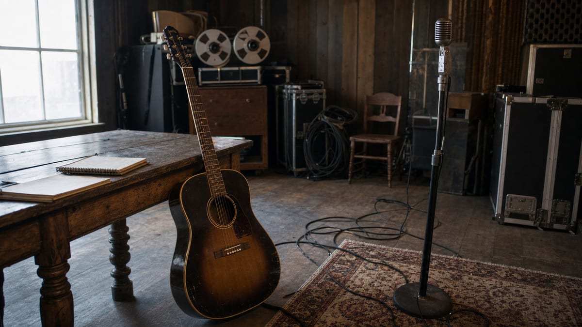 Editorial archive image illustrating American Aquarium's Depression Poetry and North Carolina Indie Country.