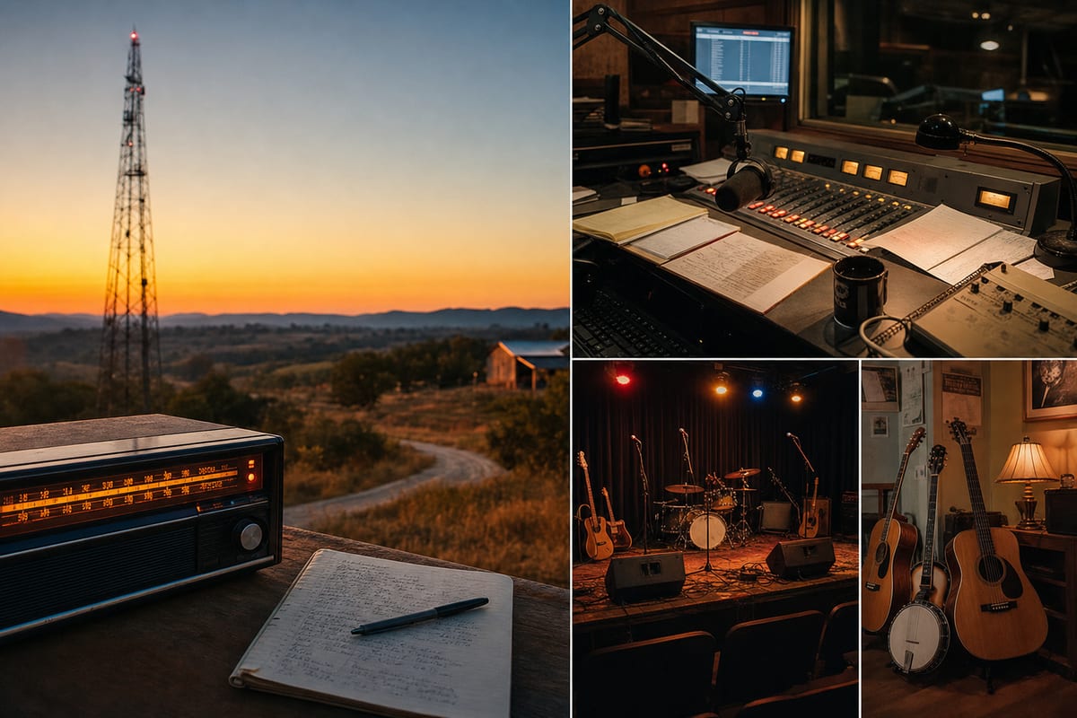 Editorial archive image illustrating How Americana Radio Actually Works and Why Independent Artists Can Use It.