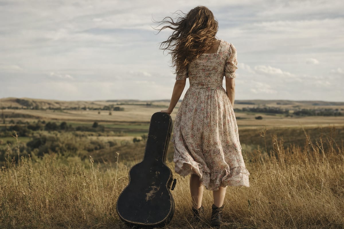Editorial archive image illustrating Angel Olsen's 'Big Time' and What Grief Sounds Like in 2022 Country-Influenced Songwriting.