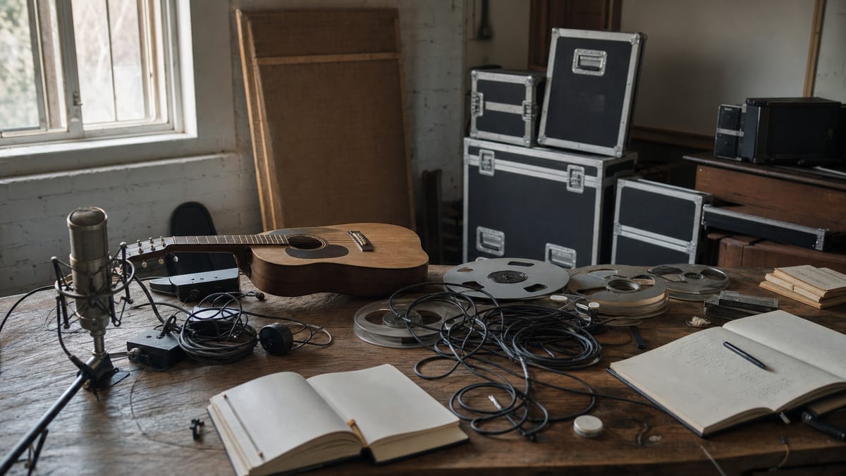 Editorial archive image illustrating For Emma Forever Ago and the Myth of the Isolated Cabin: What Bon Iver's 2008 Debut Actually Meant.