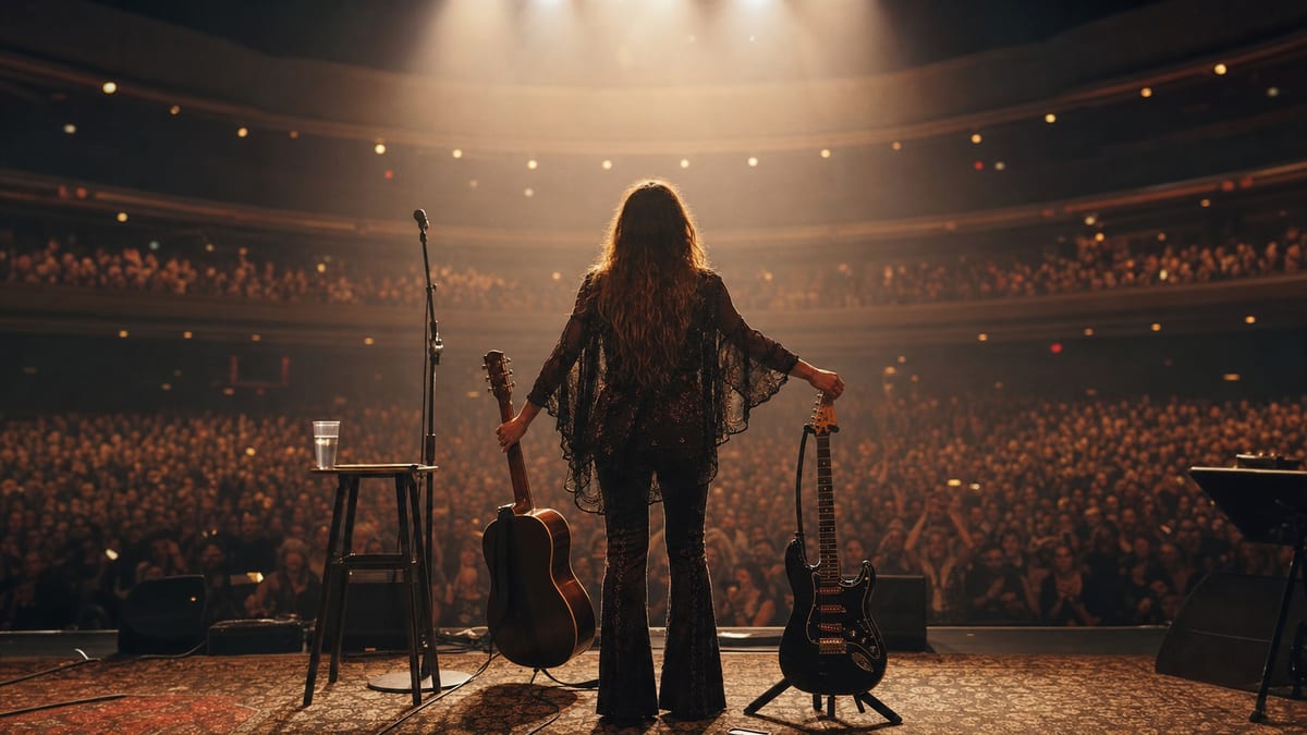 Editorial archive image illustrating Brandi Carlile's Three-Genre Career: Country, Rock, and Americana.