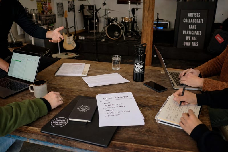 Editorial archive image illustrating The Collective Model: How Indie Artists Are Building Labels by Pooling Resources in 2022.