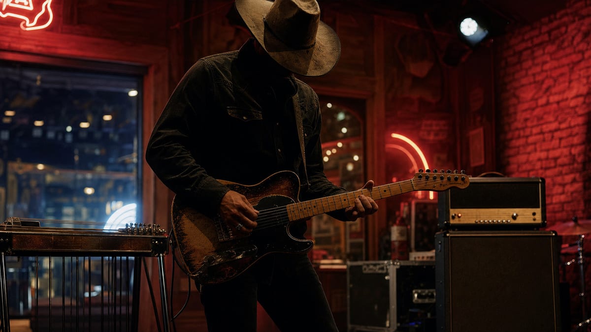 Editorial archive image illustrating Atlantic Outpost and Lost Highway: Major Labels Reshaping Country Rock in 2025.