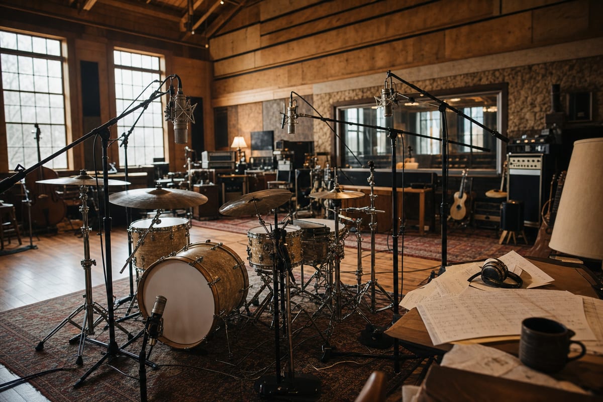 Editorial archive image illustrating Room Sound and Drum Recording: The Decision That Defines a Country-Rock Album's Feel.
