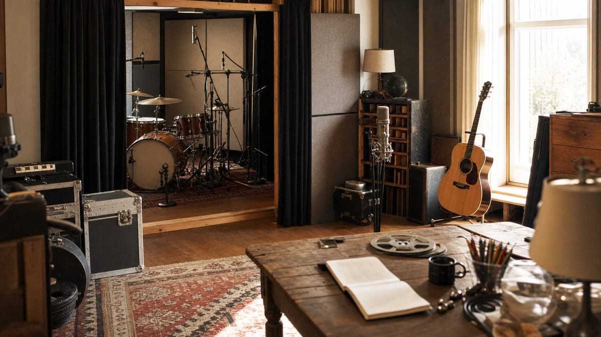 Editorial archive image illustrating Drum Room Acoustic Treatment for Independent Studio Builders.
