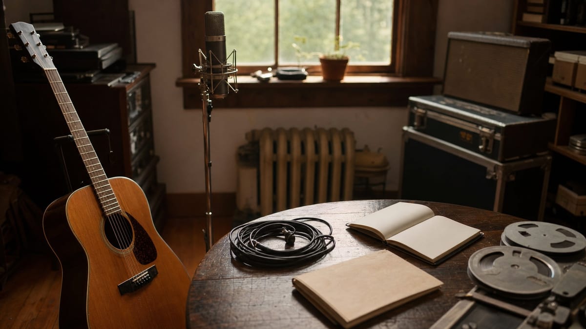 Editorial archive image illustrating Iron and Wine Our Endless Numbered Days 2004 and the Home Recording Singer-Songwriter.
