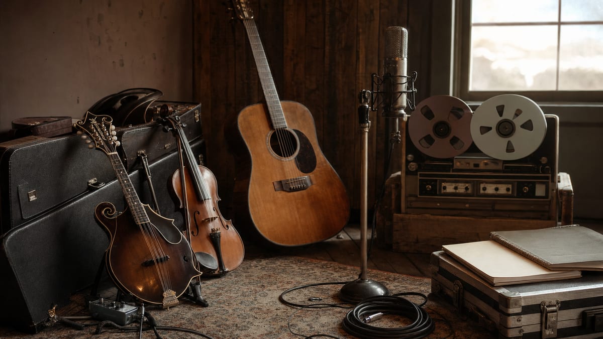 Editorial archive image illustrating Nickel Creek Self Titled Debut and the New Acoustic Generation.