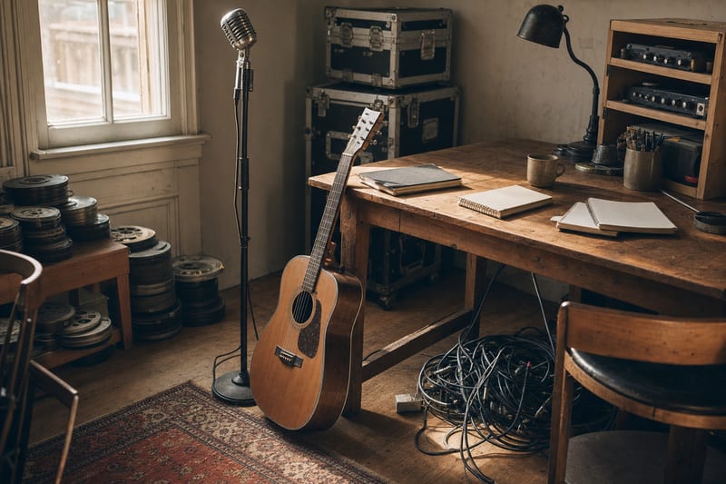 Editorial archive image illustrating Preamp Saturation and Analog Warmth in the Home Studio Era.