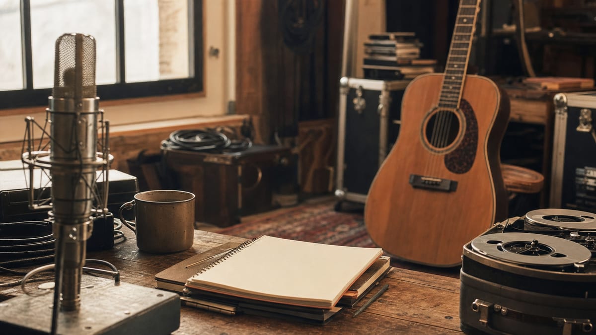 Editorial archive image illustrating Recording Country Steel Guitar in the Digital Era and the Nashville Session Transition.