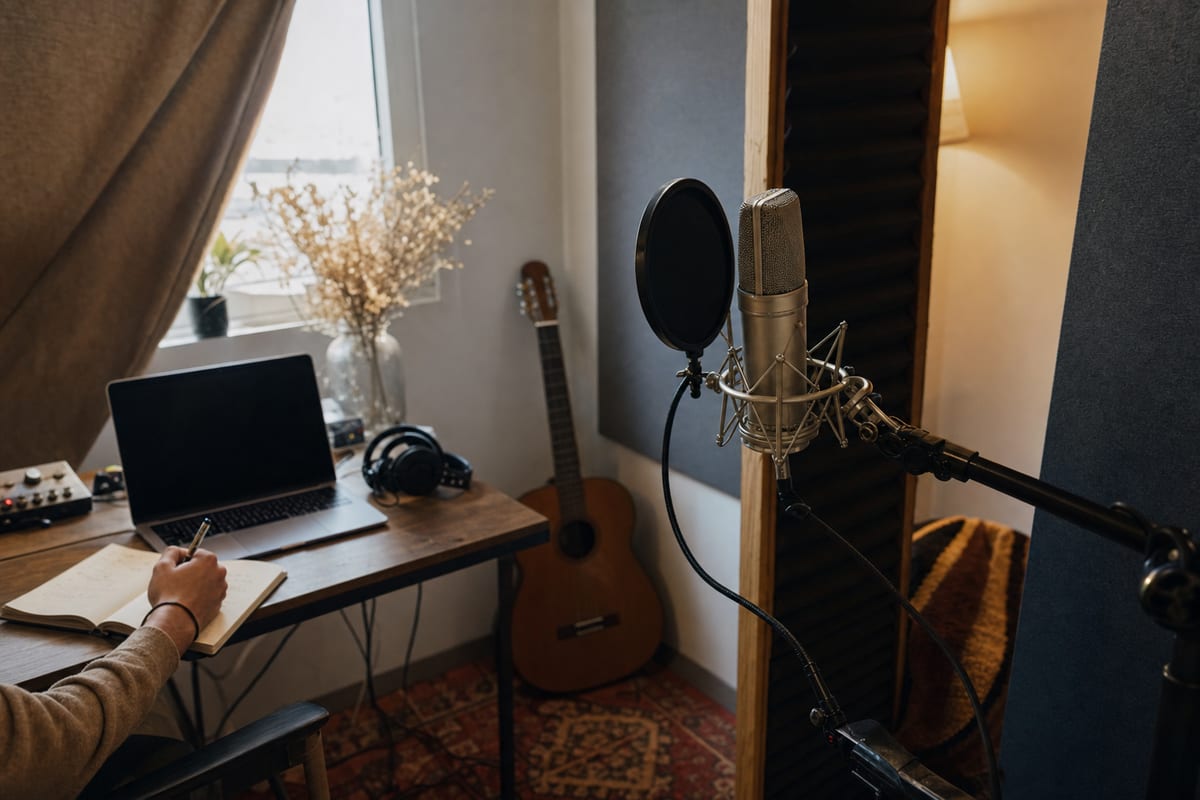 Editorial archive image illustrating Recording Vocals at Home: The Practical Guide for Independent Artists in 2023.