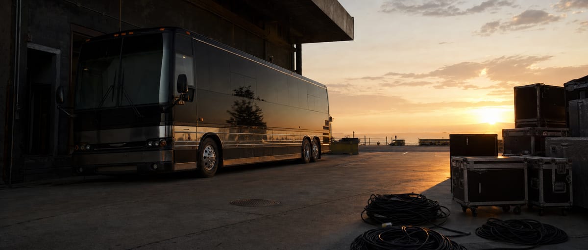 Editorial archive image illustrating What Rock Bands Touring in 2024 Can Learn from Country's Independent Touring Model.