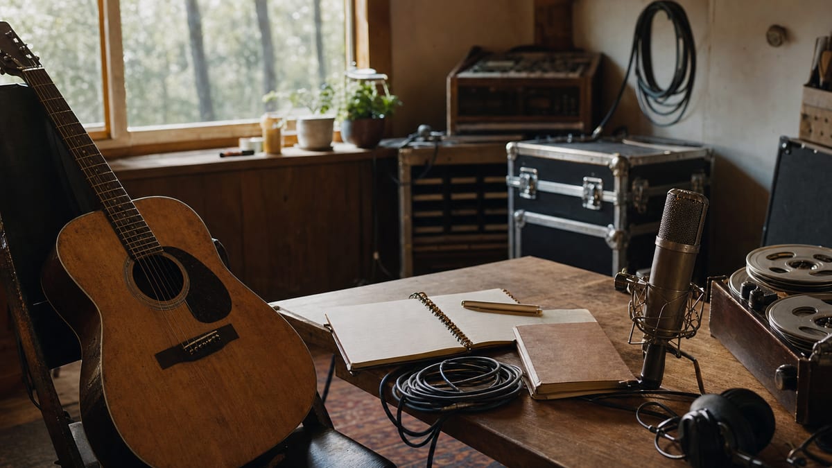 Editorial archive image illustrating Treating the Room: Home Studio Acoustics for Roots Artists 2003-2007.