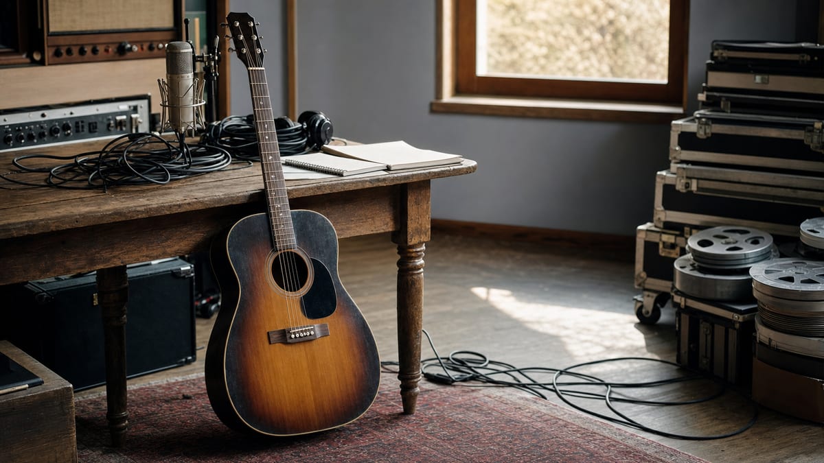 Editorial archive image illustrating String Arrangements in Country and Americana Recording 2015-2017.
