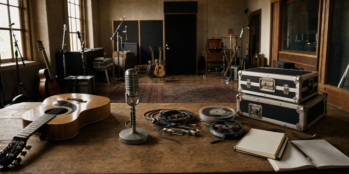 Editorial archive image illustrating T Bone Burnett's Musical Theology: Production Philosophy and the Roots Music Revival.