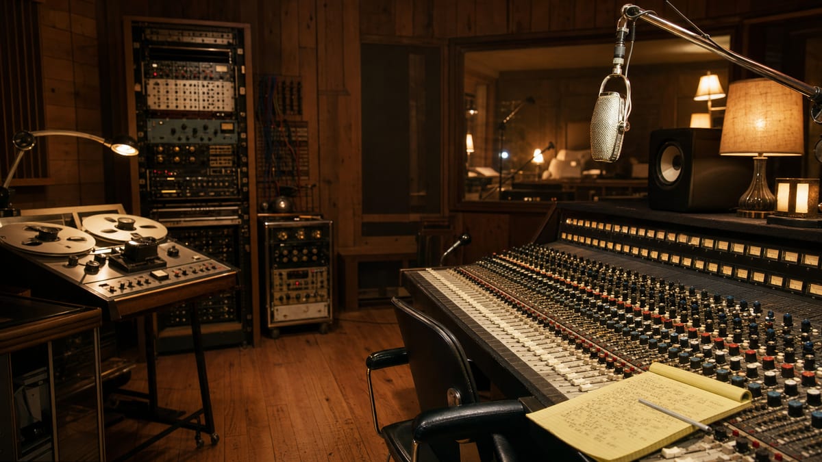 Editorial archive image illustrating T Bone Burnett and the Roots Music Production Aesthetic.